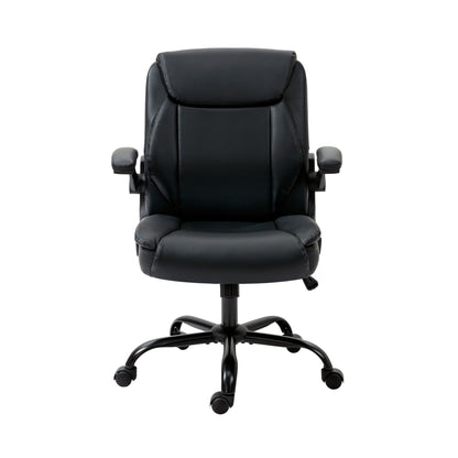 Artiss Executive Office Chair Mid Back Black-Office Chairs-PEROZ Accessories