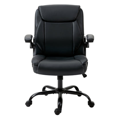 Artiss Executive Office Chair Mid Back Black-Office Chairs-PEROZ Accessories