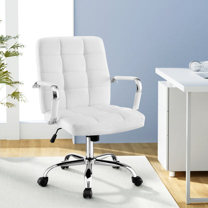 Artiss Office Chair Seat PU Work Computer Desk Chairs-Furniture &gt; Office &gt; Office &amp; Desk Chairs-PEROZ Accessories