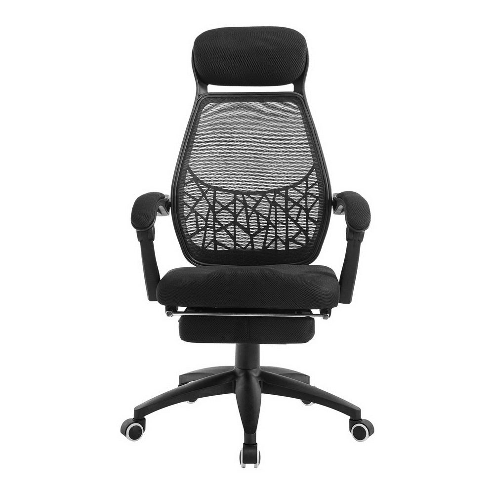 Artiss Mesh Office Chair Recliner Black-Office Chairs-PEROZ Accessories