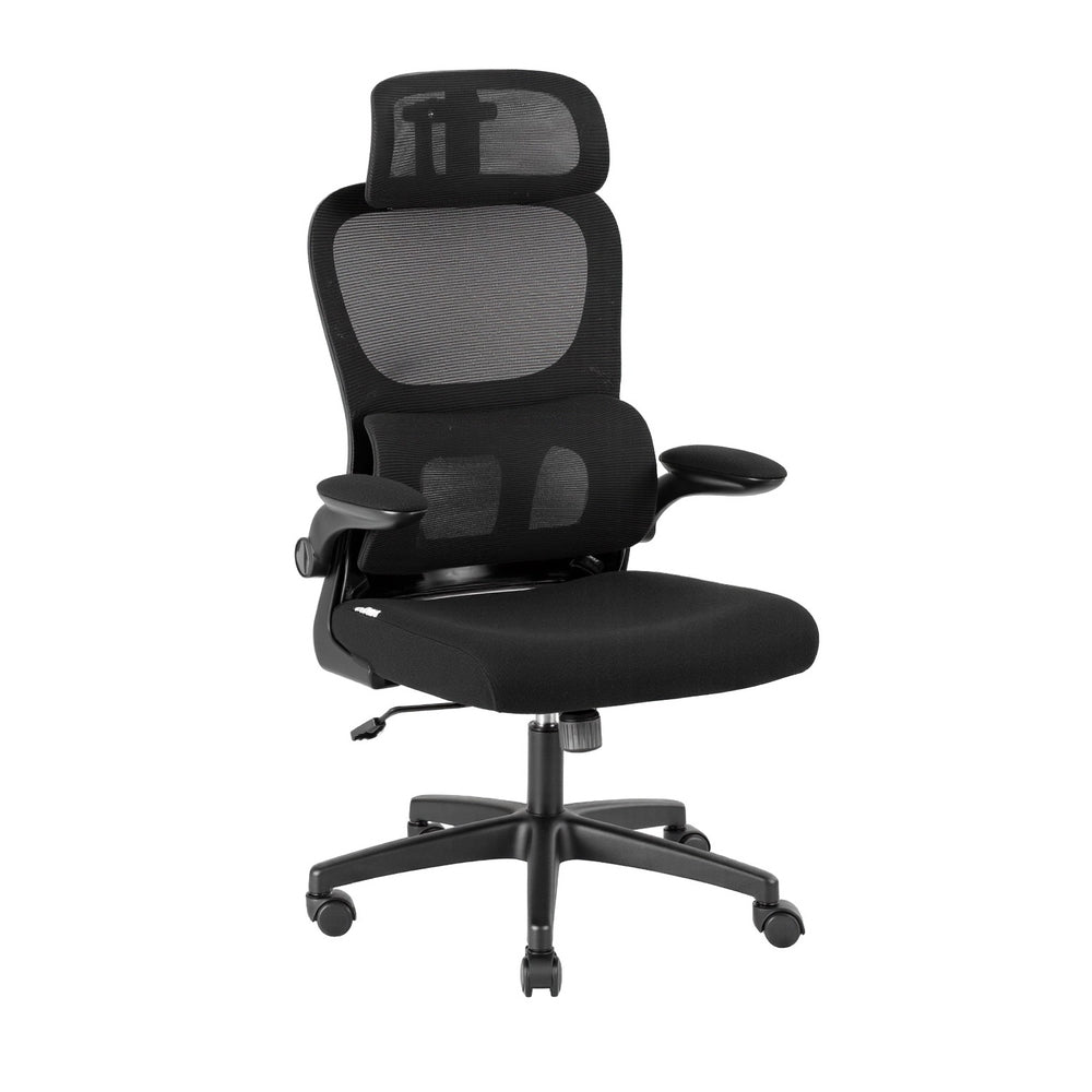Artiss Ergonomic Office Chair Mesh Chairs Black-Furniture &gt; Office &gt; Office &amp; Desk Chairs-PEROZ Accessories