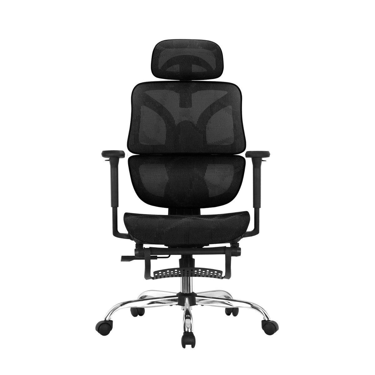 Artiss Ergonomic Office Chair Footrest Black-Furniture > Bar Stools &amp; Chairs-PEROZ Accessories