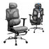 Artiss Ergonomic Office Chair Footrest Grey-Furniture > Bar Stools & Chairs-PEROZ Accessories