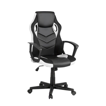 Astiss Gaming Office Chair Desk Racing Computer Chairs Executive Home Black &amp; White