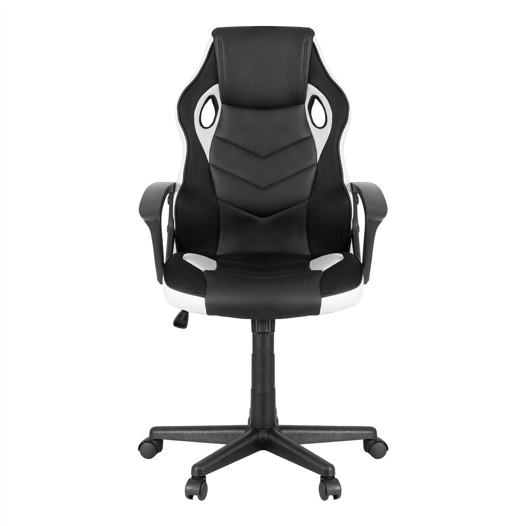 Astiss Gaming Office Chair Desk Racing Computer Chairs Executive Home Black &amp; White