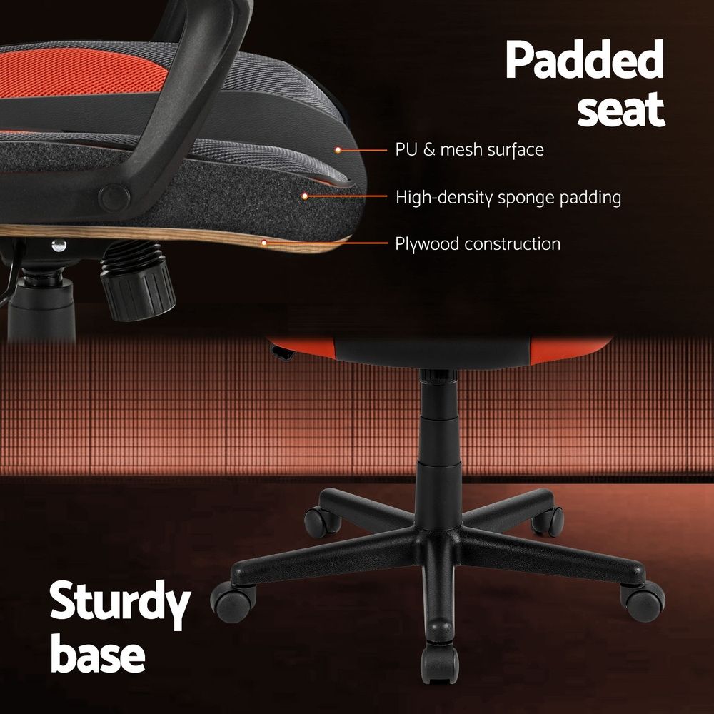 Artiss Gaming Office Chair Computer Executive Racing Chairs High Back Orange-Furniture > Office-PEROZ Accessories