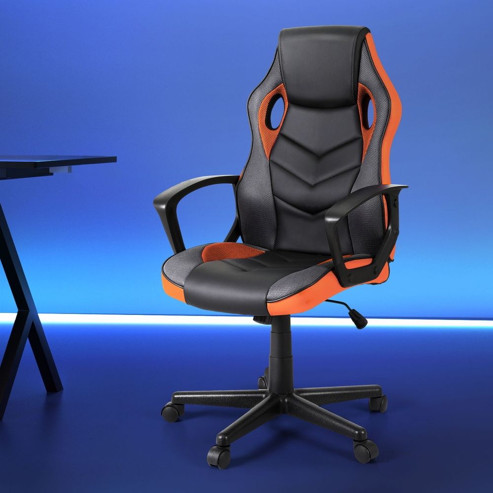Artiss Gaming Office Chair Computer Executive Racing Chairs High Back Orange-Furniture > Office-PEROZ Accessories