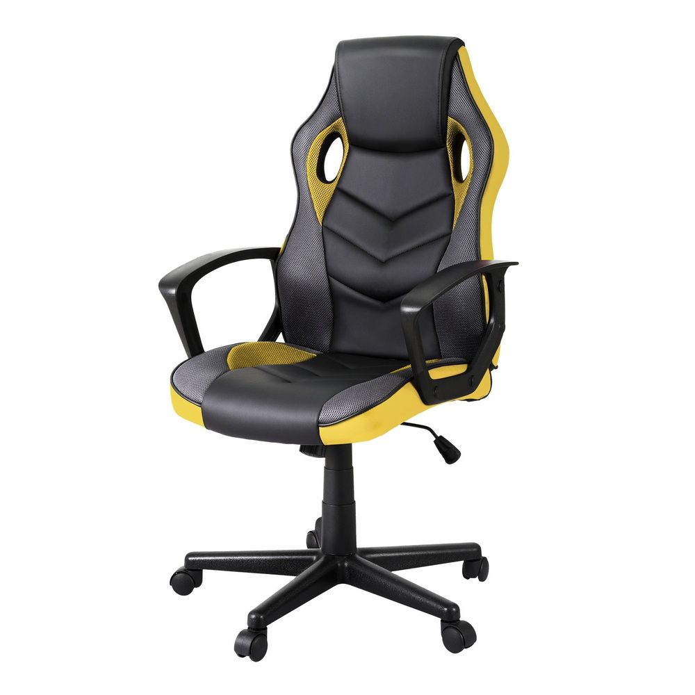 Artiss Gaming Office Chair Computer Executive Racing Chairs High Back Yellow-Furniture > Office-PEROZ Accessories