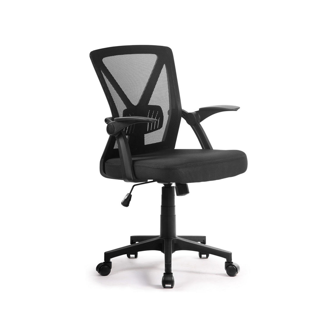 Artiss Mesh Office Chair Mid Back Black-Office Chairs-PEROZ Accessories