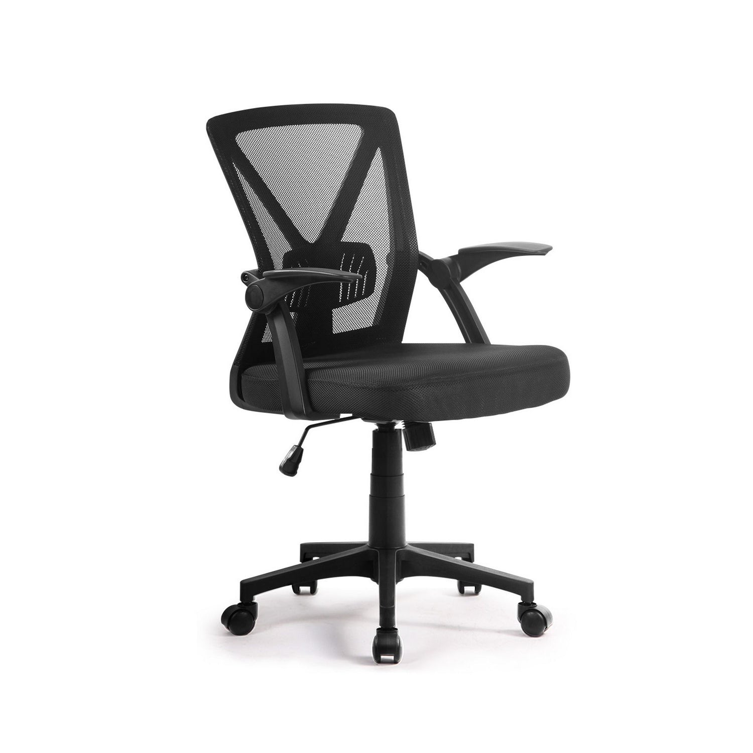 Artiss Mesh Office Chair Mid Back Black-Office Chairs-PEROZ Accessories