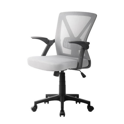 Artiss Mesh Office Chair Mid Back Grey-Office Chairs-PEROZ Accessories