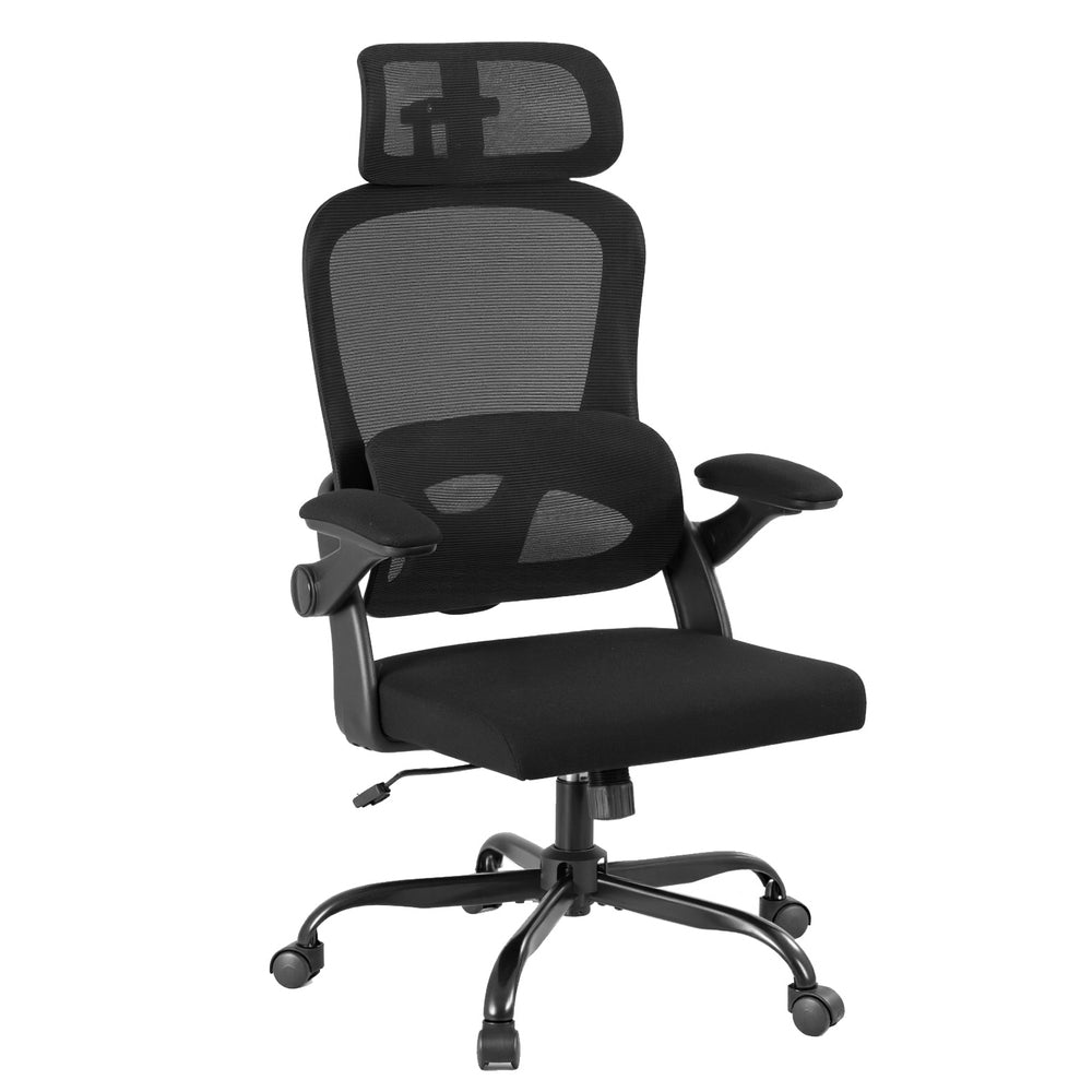Artiss Ergonomic Office Chair Mesh Chairs Black-Furniture &gt; Office &gt; Office &amp; Desk Chairs-PEROZ Accessories