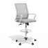 Artiss Office Chair Drafting Chairs Stool Computer Desk Studios Mesh White-Furniture > Office > Office & Desk Chairs-PEROZ Accessories