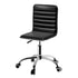 Artiss Office Chair Conference Chairs PU Leather Low Back Black-Office Chairs-PEROZ Accessories