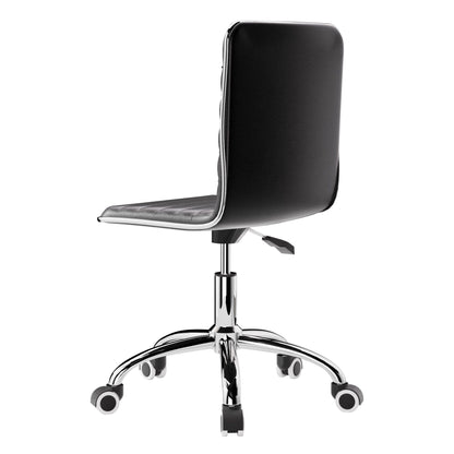 Artiss Office Chair Conference Chairs PU Leather Low Back Black-Office Chairs-PEROZ Accessories