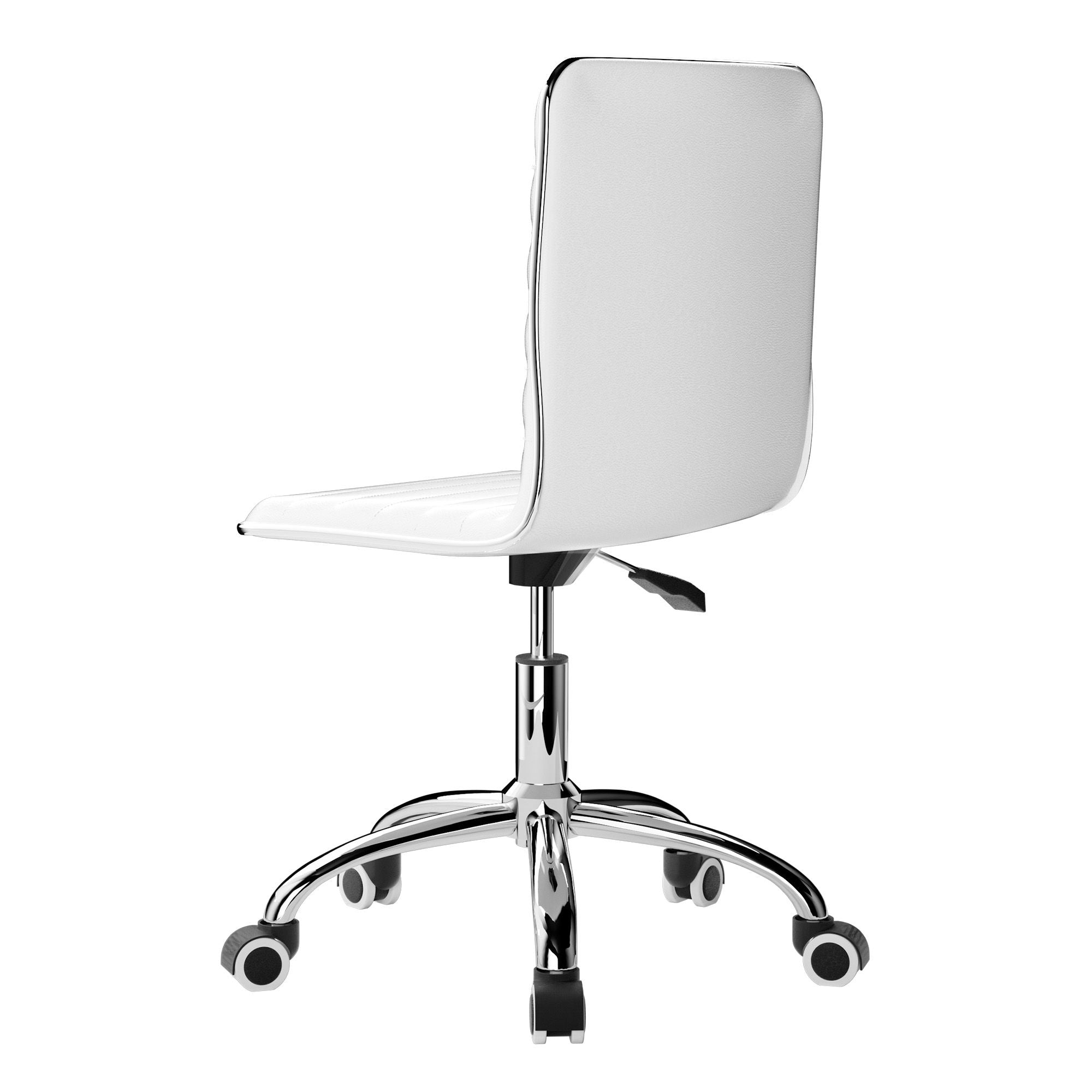 Artiss Office Chair Conference Chairs PU Leather Low Back White-Office Chairs-PEROZ Accessories