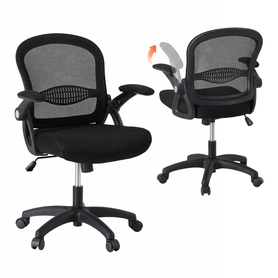 Artiss Mesh Office Chair Computer Gaming Desk Chairs Work Study Mid Back-Furniture > Office > Office &amp; Desk Chairs-PEROZ Accessories