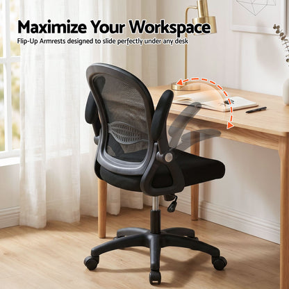 Artiss Mesh Office Chair Computer Gaming Desk Chairs Work Study Mid Back-Furniture > Office > Office &amp; Desk Chairs-PEROZ Accessories