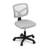 Artiss Armless Office Chair with Wheels, Ergonomic 360° Swivel Home Office Desk Chair, Height Adjustable Computer Task Chair with Fabric Back and Seat for Small Space, Grey-Furniture > Office > Office & Desk Chairs-PEROZ Accessories