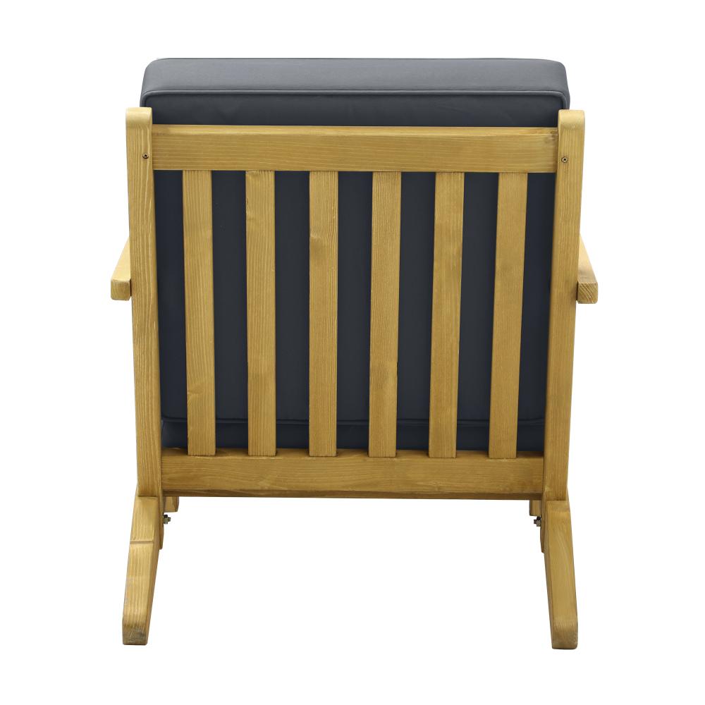 Livsip Outdoor Armchair Furniture Sun Lounge Wood Chair Patio Beach Garden Sofa-Outdoor Patio Sets-PEROZ Accessories