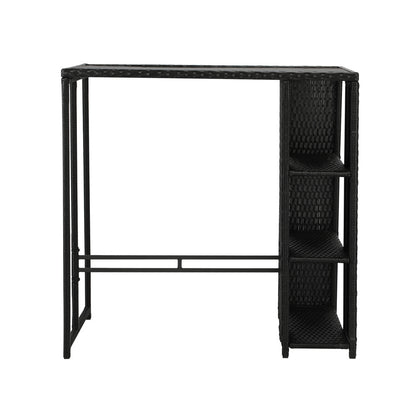 Livsip Rattan Outdoor Bar Table Furniture Cafe Table Patio Setting Dinning Table-Outdoor Bar Table-PEROZ Accessories
