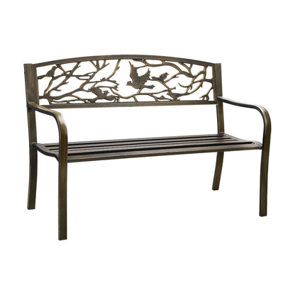 Livsip Garden Bench Park Lounge Patio Chair Backyard 3 Seater Outdoor Furniture-Outdoor Benches-PEROZ Accessories