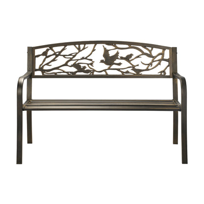 Livsip Garden Bench Park Lounge Patio Chair Backyard 3 Seater Outdoor Furniture-Outdoor Benches-PEROZ Accessories