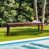 Livsip Wood Patio Dining Chair 120cm Garden Bench Outdoor Slatted Seat Furniture-Garden Benches-PEROZ Accessories