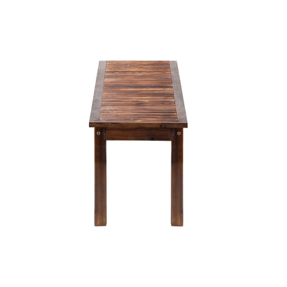 Livsip 150cm Garden Bench Outdoor Wood Patio Furniture Dining Chair Slatted Seat-Outdoor Benches-PEROZ Accessories