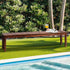 Livsip Garden Bench Wood Patio 190cm Slatted Seat Outdoor Furniture Dining Chair-Outdoor Benches-PEROZ Accessories