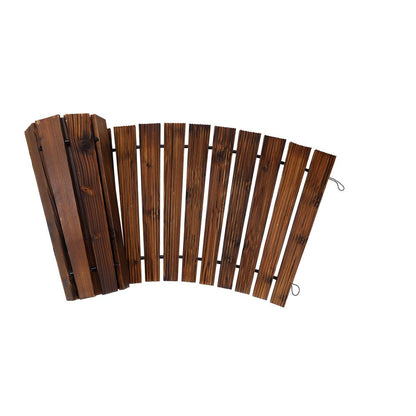 Livsip Garden Wooden Pathway 8ft Roll-Out Curved-Garden Pathways-PEROZ Accessories