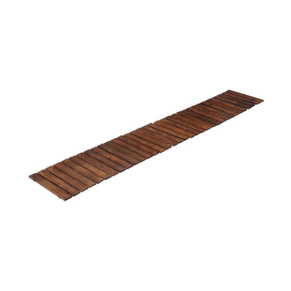 Livsip Garden Wooden Pathway 8ft Roll-Out Straight Walkway-Garden Pathways-PEROZ Accessories