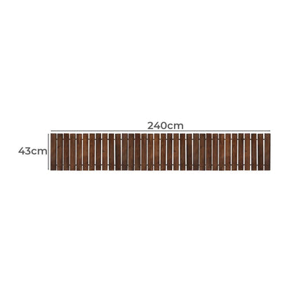 Livsip Garden Wooden Pathway 8ft Roll-Out Straight Walkway-Garden Pathways-PEROZ Accessories