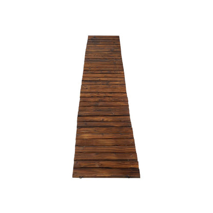 Livsip Garden Wooden Pathway 8ft Roll-Out Straight Walkway-Garden Pathways-PEROZ Accessories