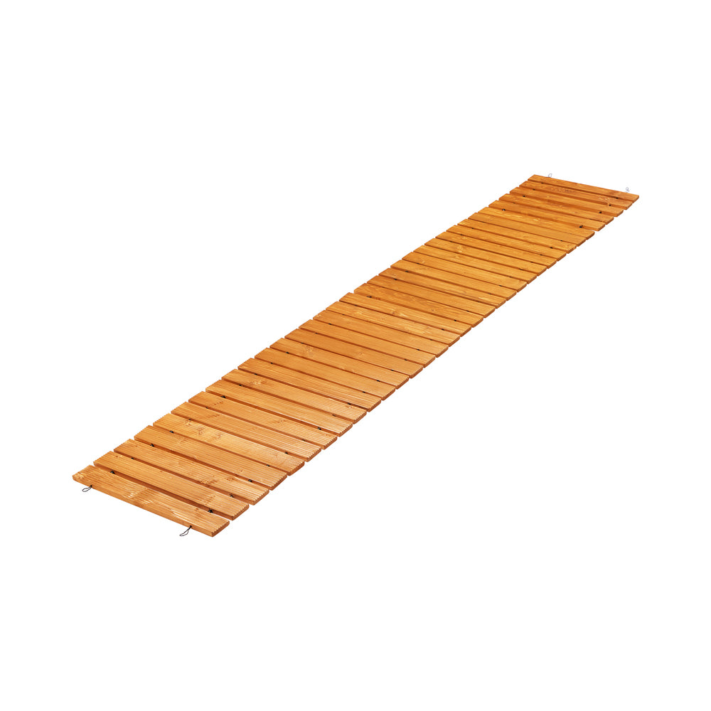 Livsip Garden Wooden Pathway 8ft Straight Roll-Out-Garden Pathways-PEROZ Accessories