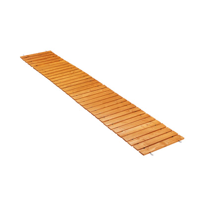 Livsip Garden Wooden Pathway 8ft Straight Roll-Out-Garden Pathways-PEROZ Accessories