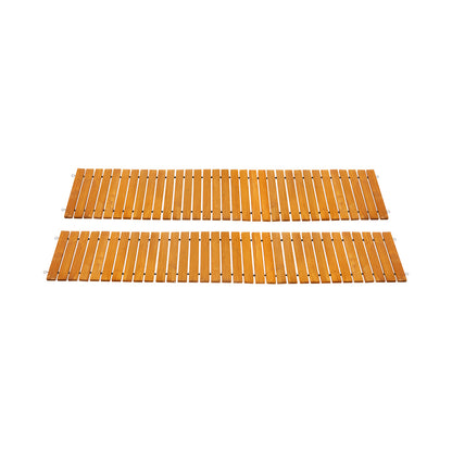 Livsip 2PC Garden Wooden Pathway 8ft Straight Roll-Out-Garden Pathways-PEROZ Accessories