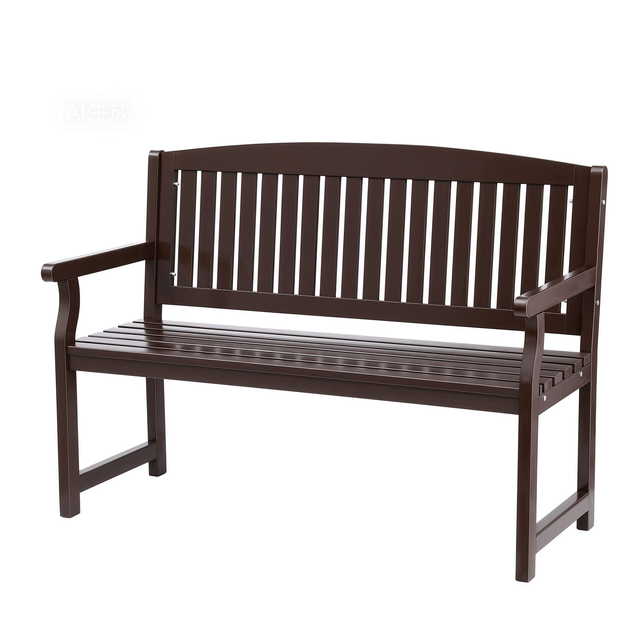 Gardeon Outdoor Garden Bench Wooden 2 Seater Lounge Chair Patio Furniture Brown-Outdoor Benches-PEROZ Accessories