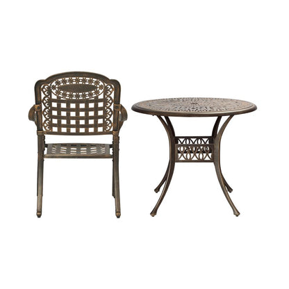 Livsip Outdoor Setting Dining Chairs Bistro Set Patio Garden Furniture 5 Piece-Outdoor Dining Sets-PEROZ Accessories