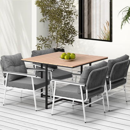 Livsip Outdoor Dining Set Garden Table and Chairs 5PCS-Outdoor Dining Set-PEROZ Accessories