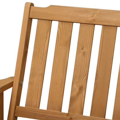 Livsip 4 Seater Outdoor Dining Set Table&amp;Wood Chairs-Outdoor Dining Sets-PEROZ Accessories