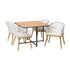 Livsip Outdoor Dining Set Table&Chairs 5 Pieces-Outdoor Dining Sets-PEROZ Accessories