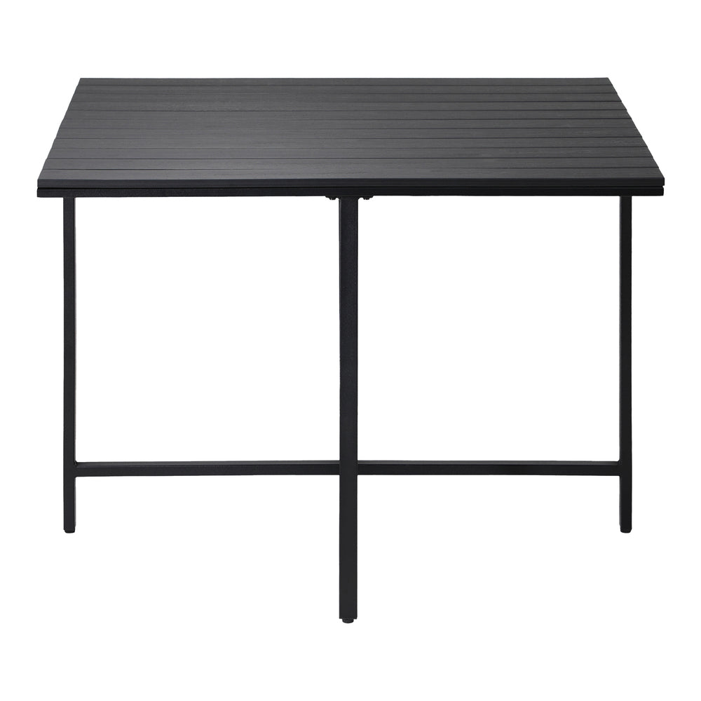 Livsip Outdoor Dining Table Black Wood-Plastic-Outdoor Dining Set-PEROZ Accessories