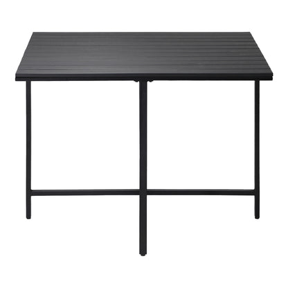 Livsip Outdoor Dining Table Black Wood-Plastic-Outdoor Dining Set-PEROZ Accessories