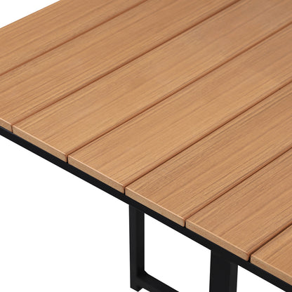 Livsip Outdoor Dining Table Furniture Lounge Patio Garden Setting Wood-Plastic-Outdoor Dining Sets-PEROZ Accessories