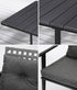 Livsip 5PCS Outdoor Dining Set Black Table and Rattan Chairs-Outdoor Dining Set-PEROZ Accessories