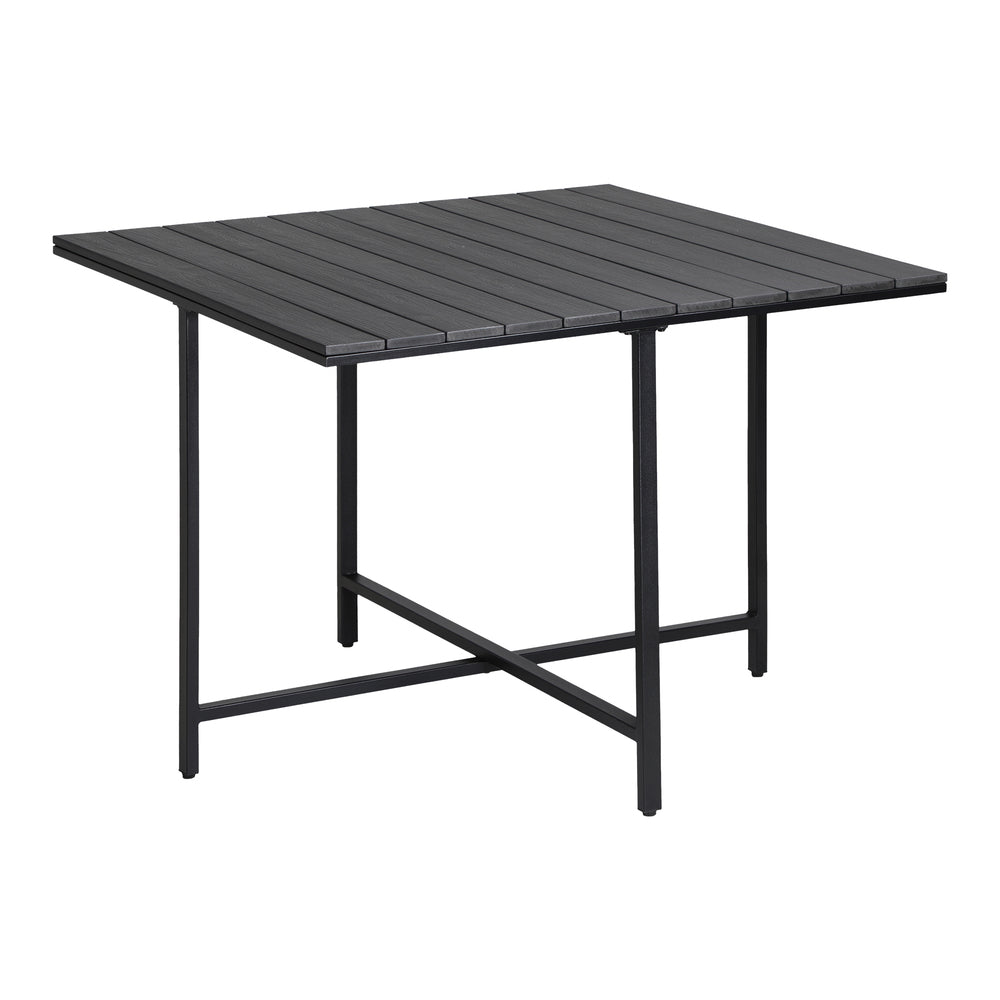 Livsip Outdoor Dining Set Balck Table Rattan White Chairs 5PC-Outdoor Dining Set-PEROZ Accessories