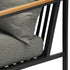 Livsip 4 Seater Outdoor Dining Set Wood-Plastic Black Table and Sofa Chairs-Outdoor Dining Set-PEROZ Accessories