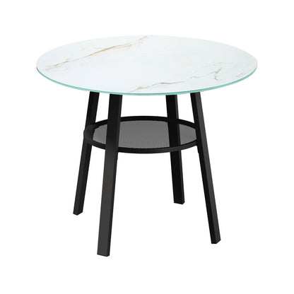 Livsip Outdoor Dining Set 2 Seater Rattan Armchair Glass Table-Outdoor Dining Set-PEROZ Accessories