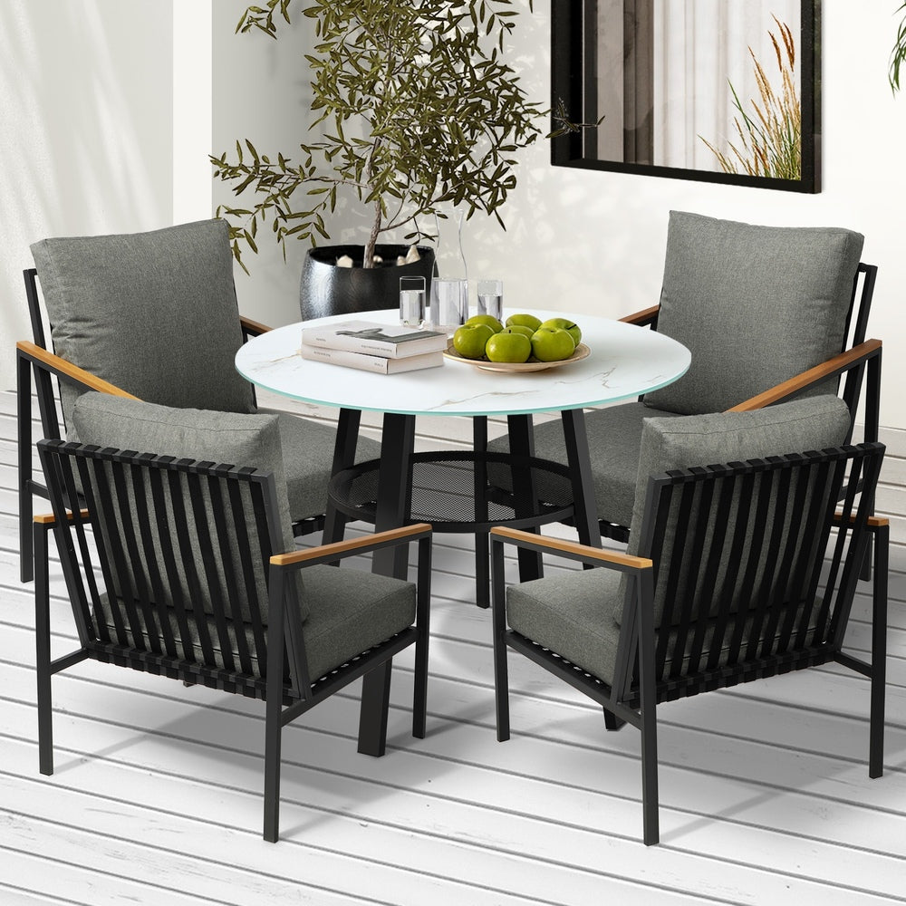 Livsip 5PCS Outdoor Dining Setting Patio Bistro Set-Outdoor Dining Set-PEROZ Accessories